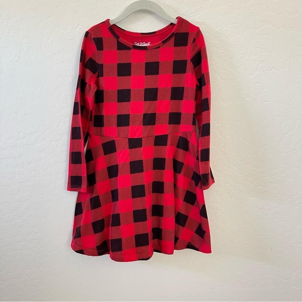 Girls Plaid Red /Black Dress